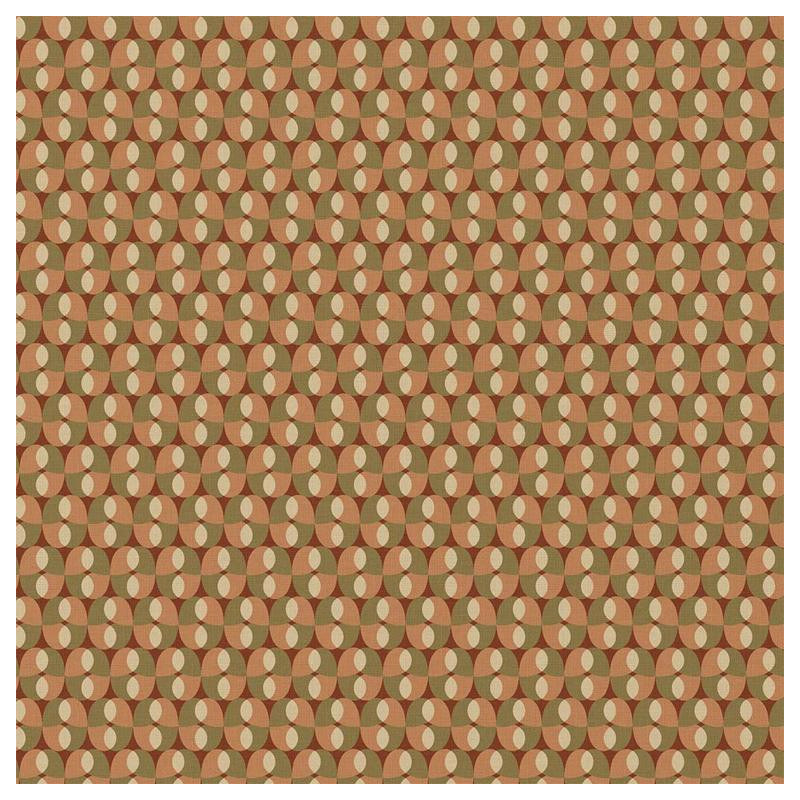 Printed Cotton BOHAZIA Khaki / Pink